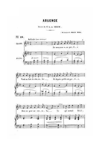 Charles Gounod - Absence
